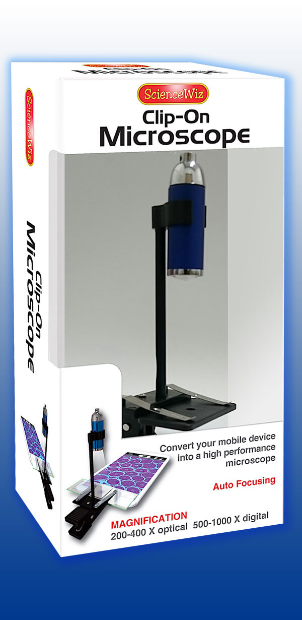 The ScienceWiz Clip-On Microscope