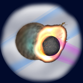 Earth collides with Theia
